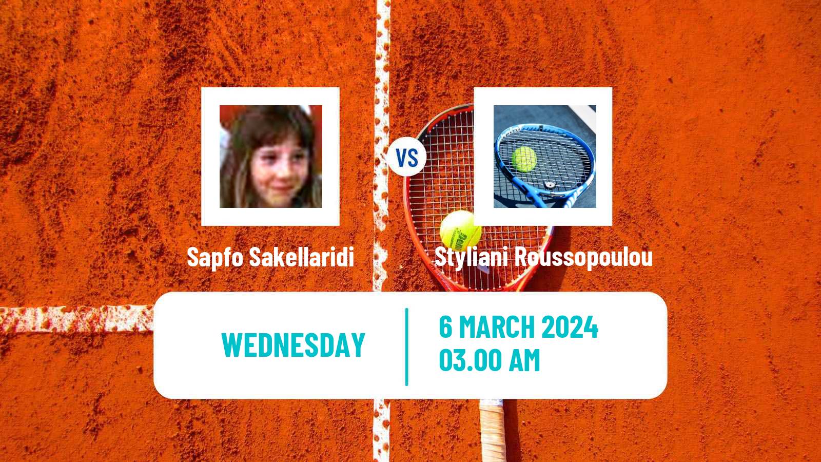 Tennis ITF W15 Heraklion Women Sapfo Sakellaridi - Styliani Roussopoulou