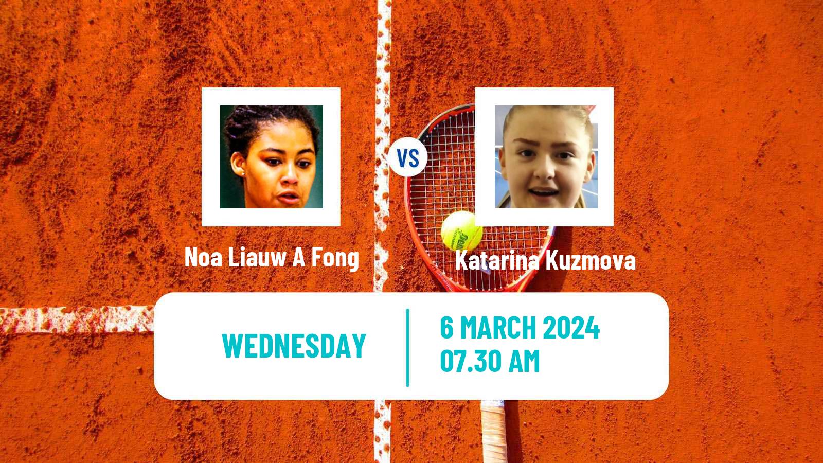 Tennis ITF W15 Sharm Elsheikh 5 Women Noa Liauw A Fong - Katarina Kuzmova