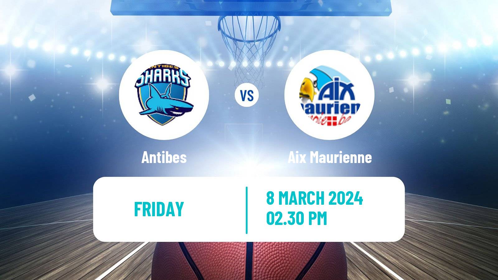 Basketball French LNB Pro B Antibes - Aix Maurienne