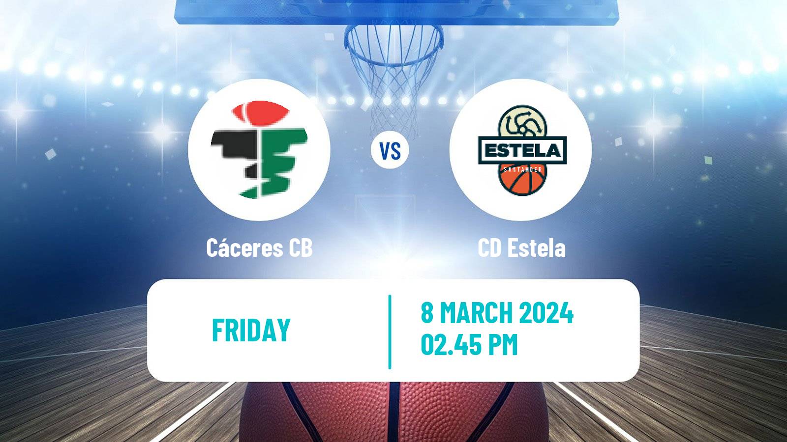 Basketball Spanish LEB Oro Cáceres CB - Estela