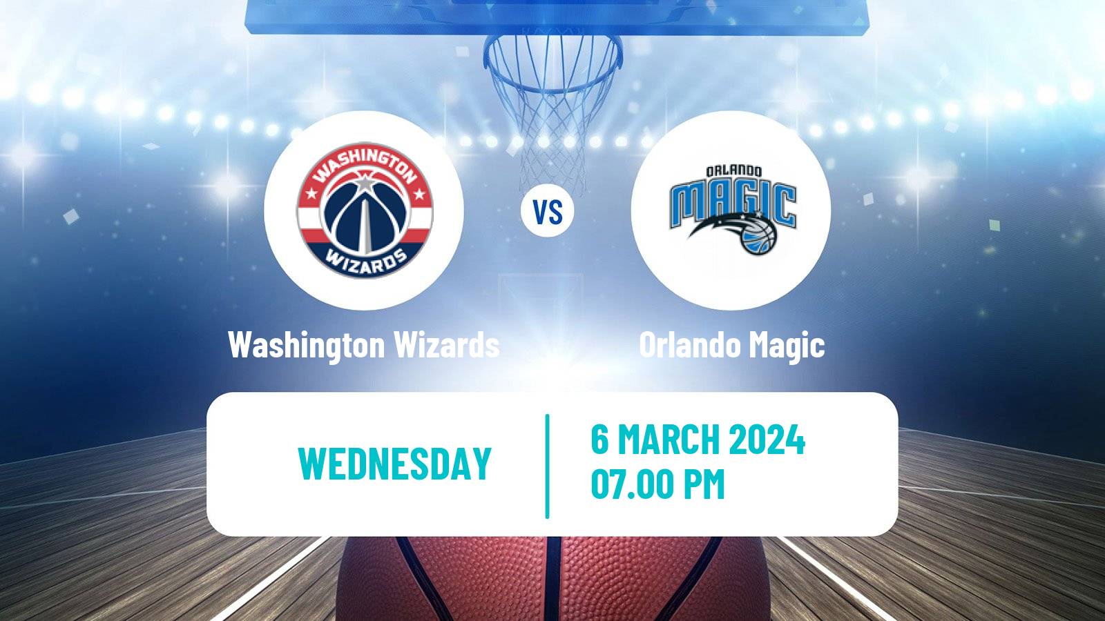 Basketball NBA Washington Wizards - Orlando Magic