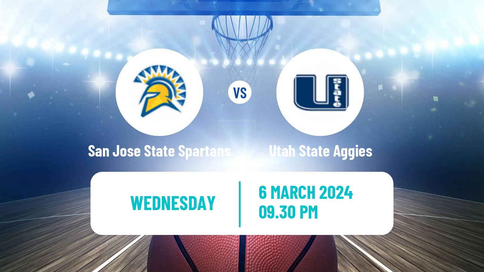 Basketball NCAA College Basketball San Jose State Spartans - Utah State Aggies