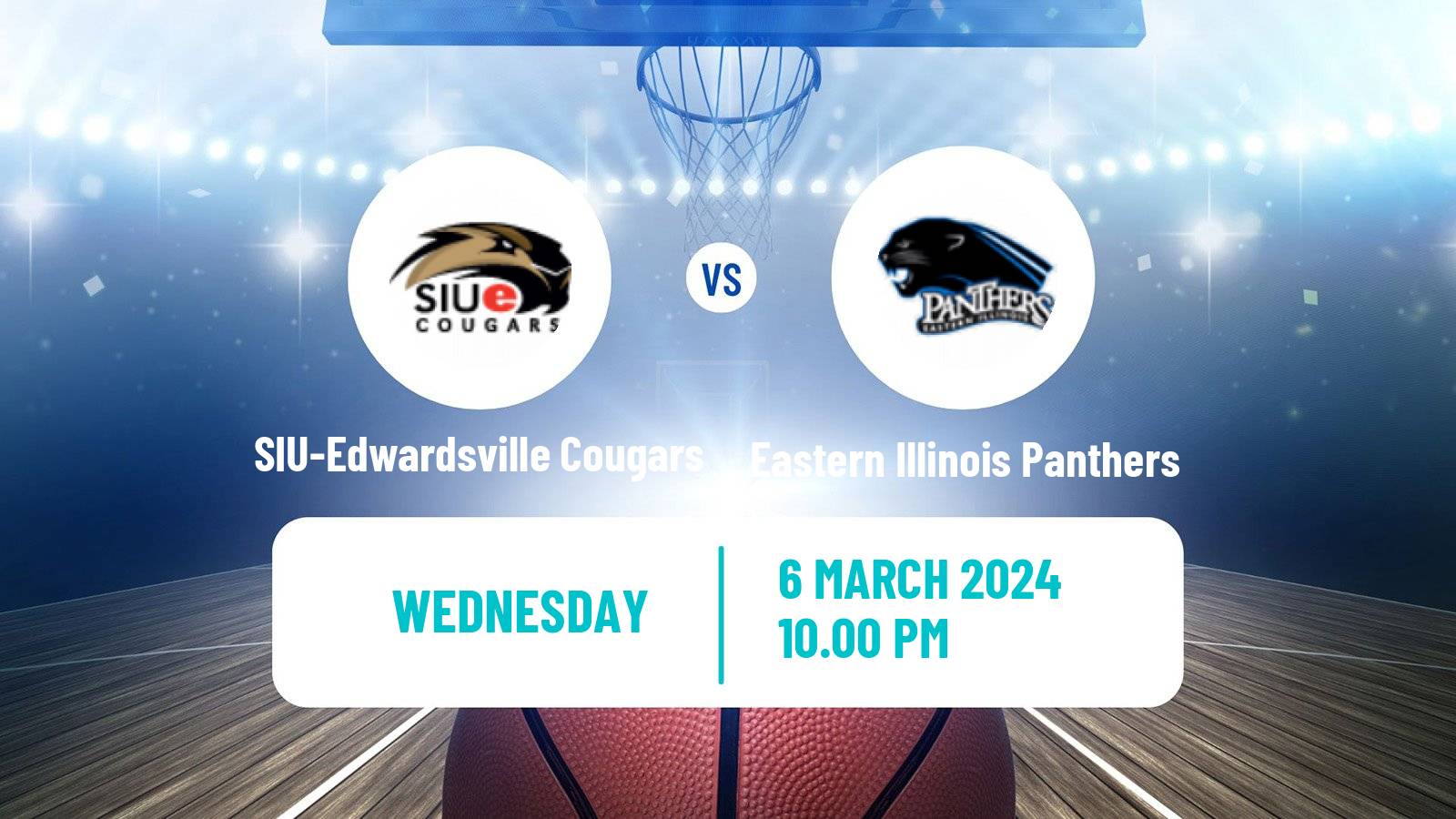 Basketball NCAA College Basketball SIU-Edwardsville Cougars - Eastern Illinois Panthers