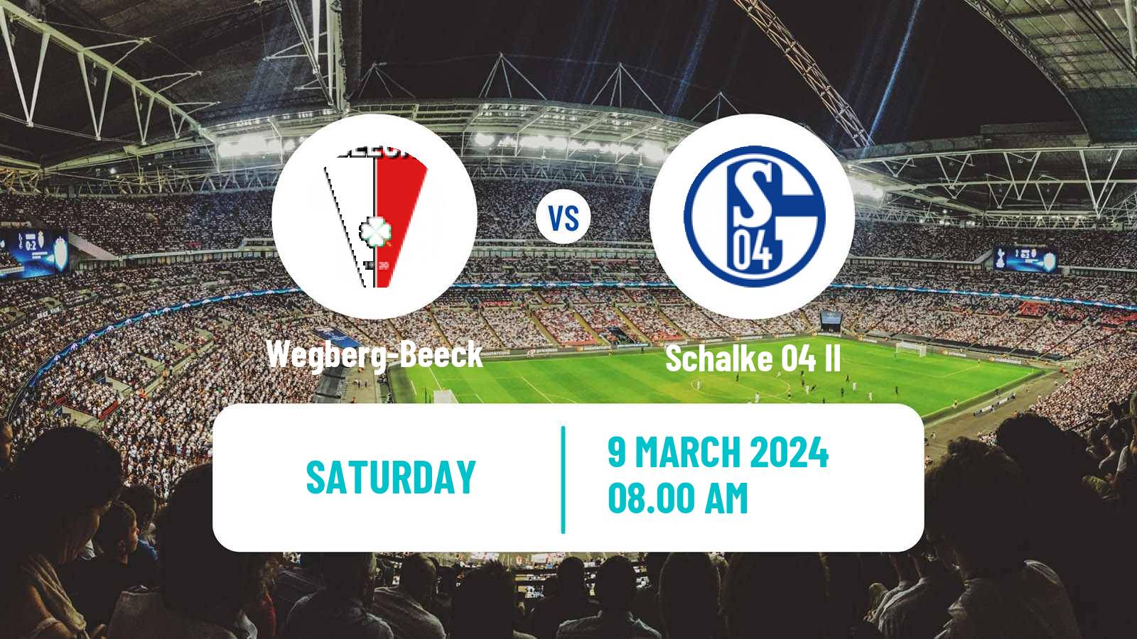 Soccer German Regionalliga West Wegberg-Beeck - Schalke 04 II