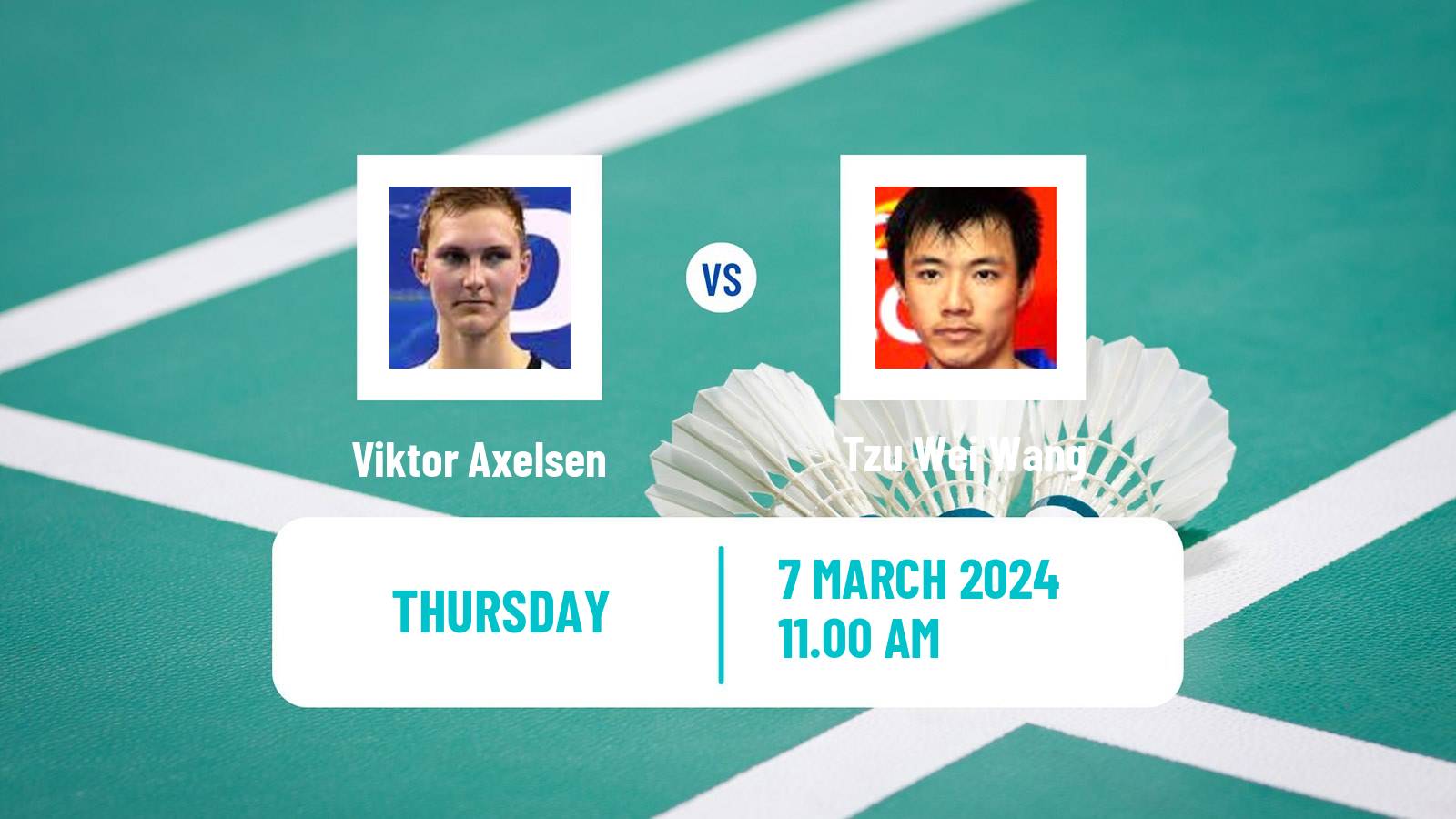 Badminton BWF World Tour French Open Men Viktor Axelsen - Tzu Wei Wang