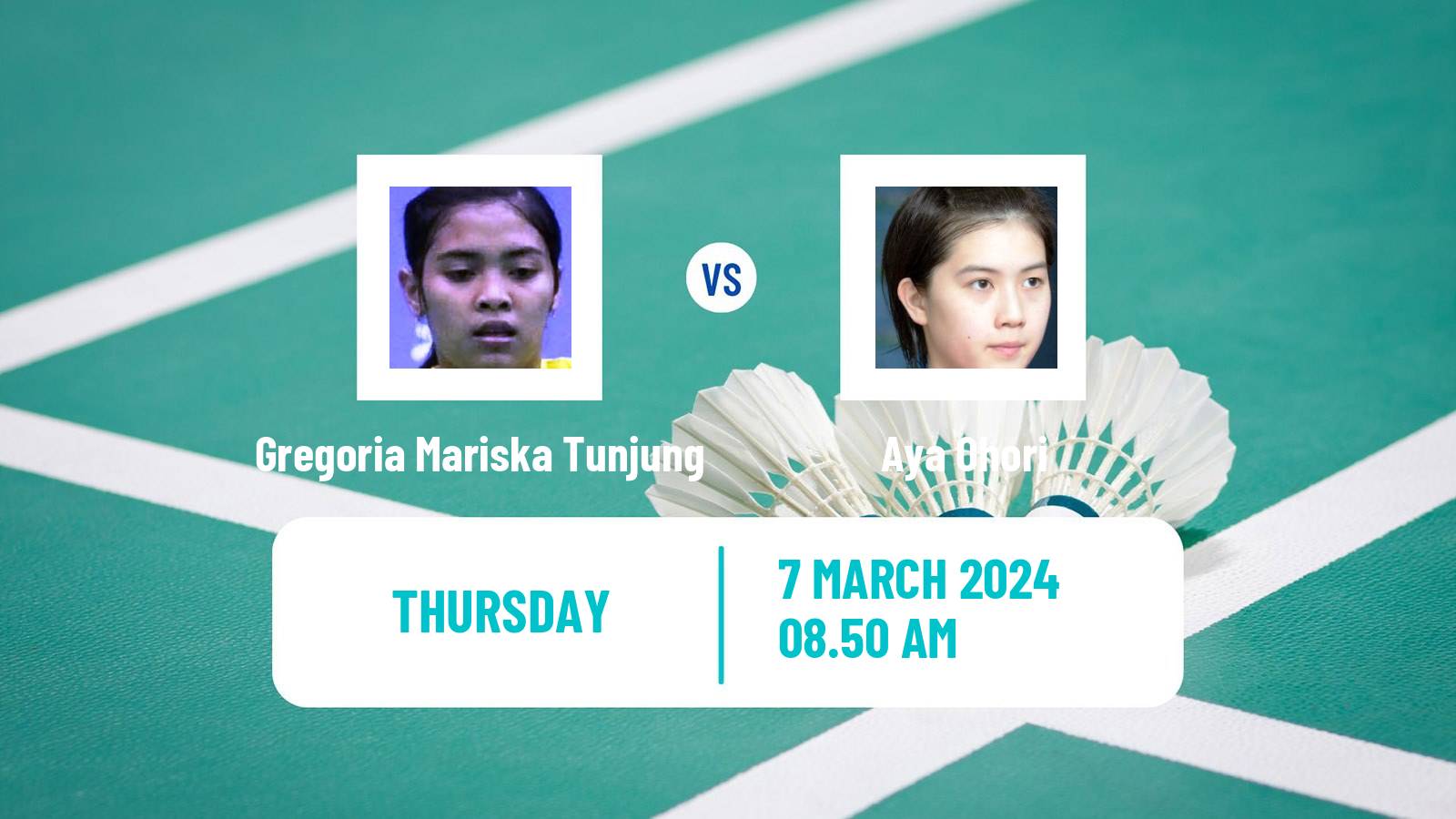 Badminton BWF World Tour French Open Women Gregoria Mariska Tunjung - Aya Ohori