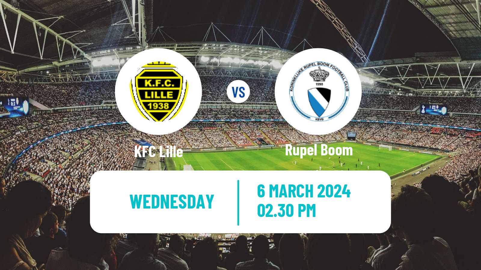 Soccer Belgian Second Amateur Division Group B Lille - Rupel Boom