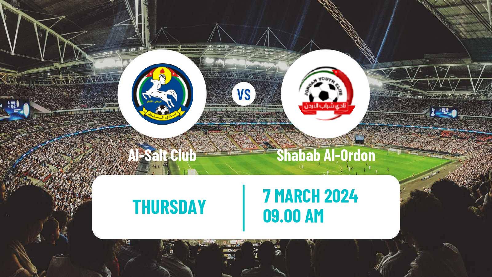 Soccer Jordan Premier League Al-Salt - Shabab Al-Ordon