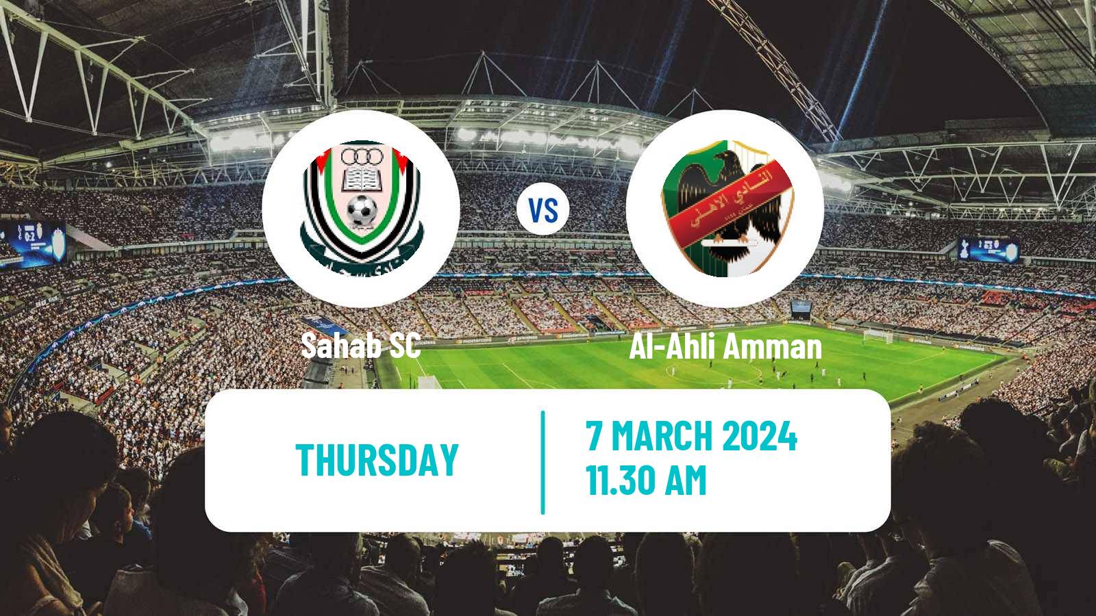 Soccer Jordan Premier League Sahab - Al-Ahli Amman