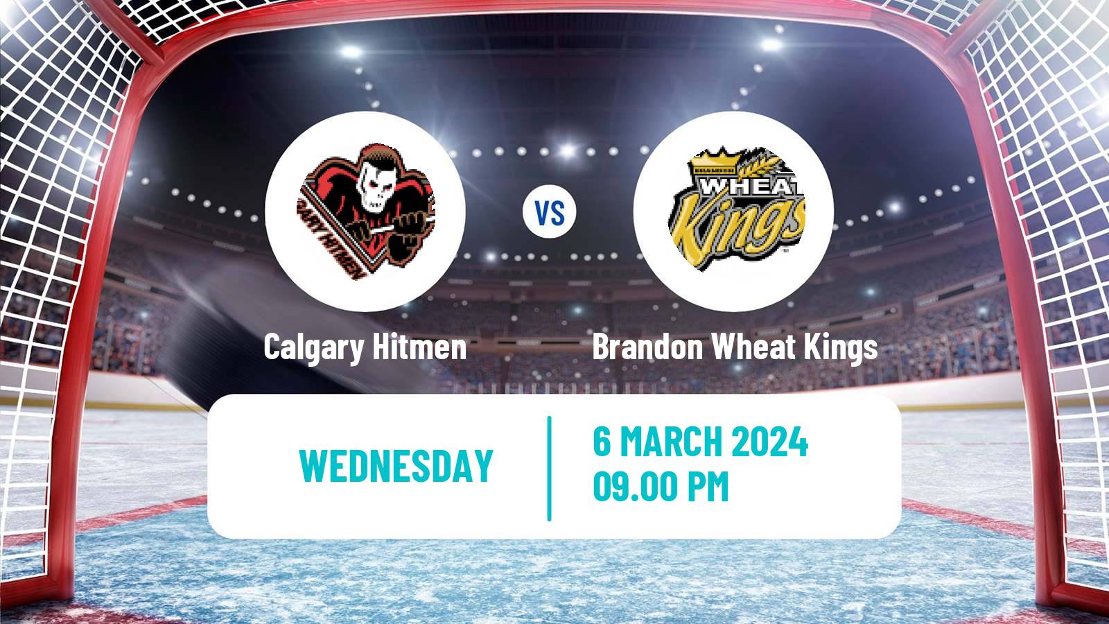 Hockey WHL Calgary Hitmen - Brandon Wheat Kings