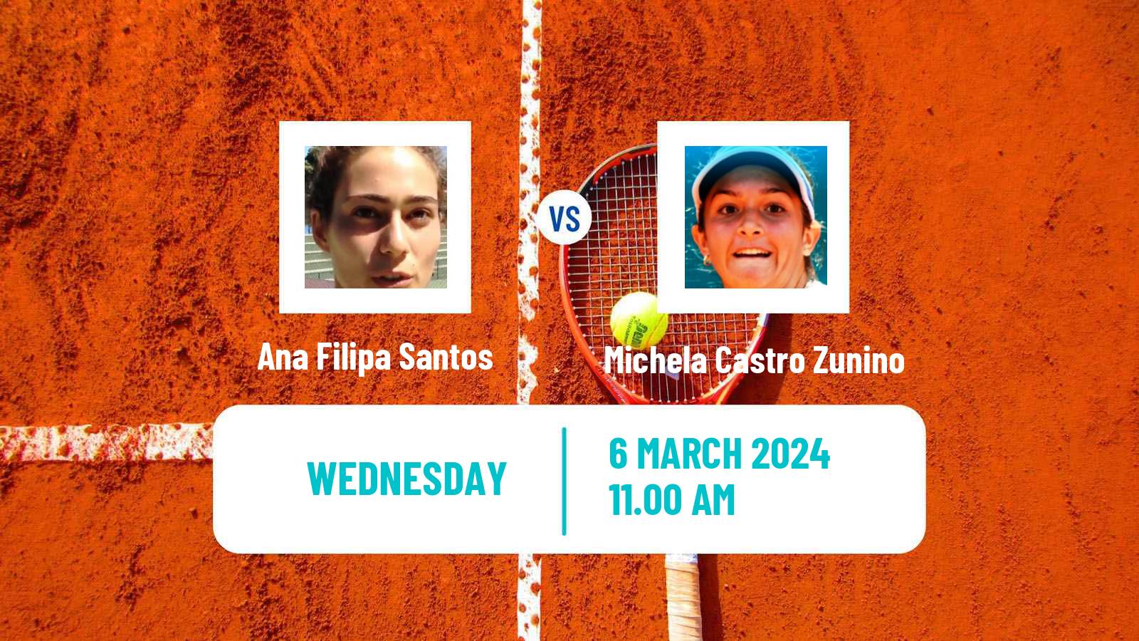 Tennis ITF W15 Cordoba Women Ana Filipa Santos - Michela Castro Zunino