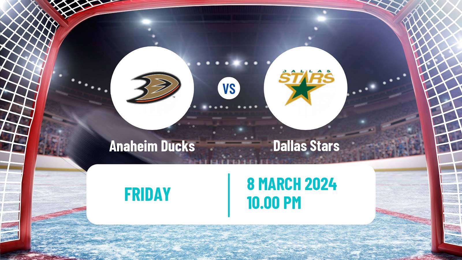 Hockey NHL Anaheim Ducks - Dallas Stars
