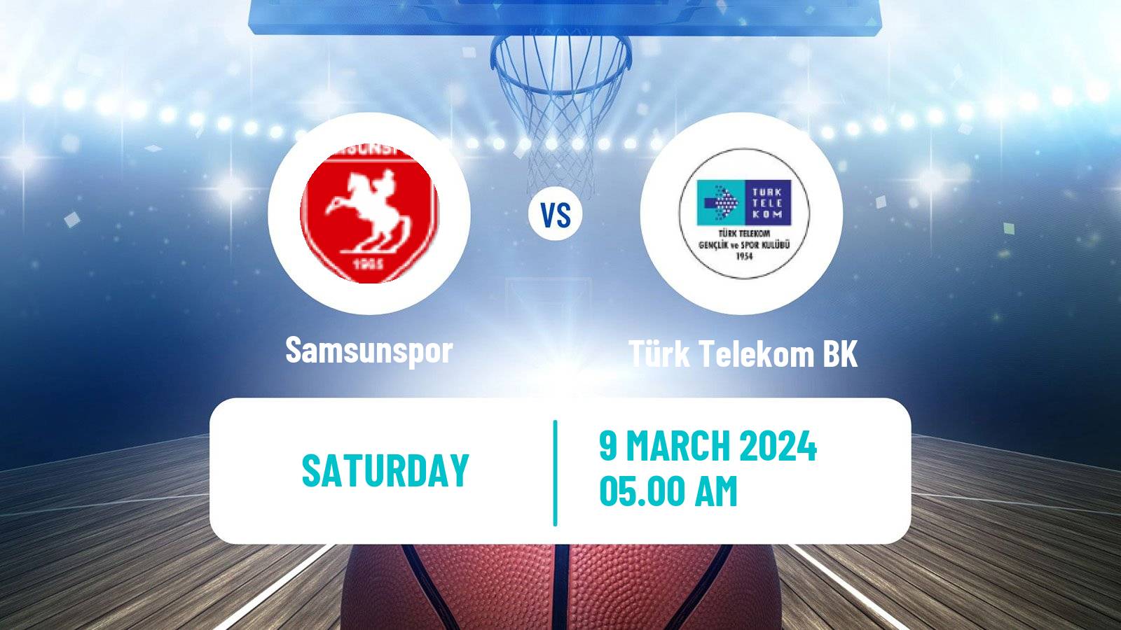 Basketball Turkish Basketball Super Ligi Samsunspor - Türk Telekom BK