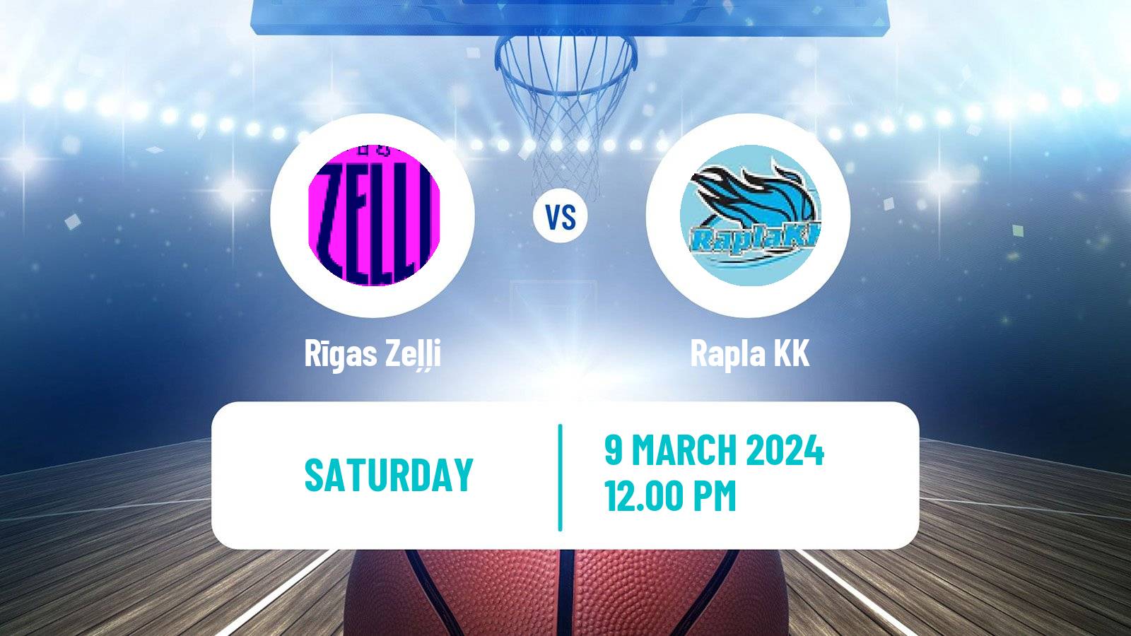 Basketball Estonian–Latvian Basketball League Rīgas Zeļļi - Rapla