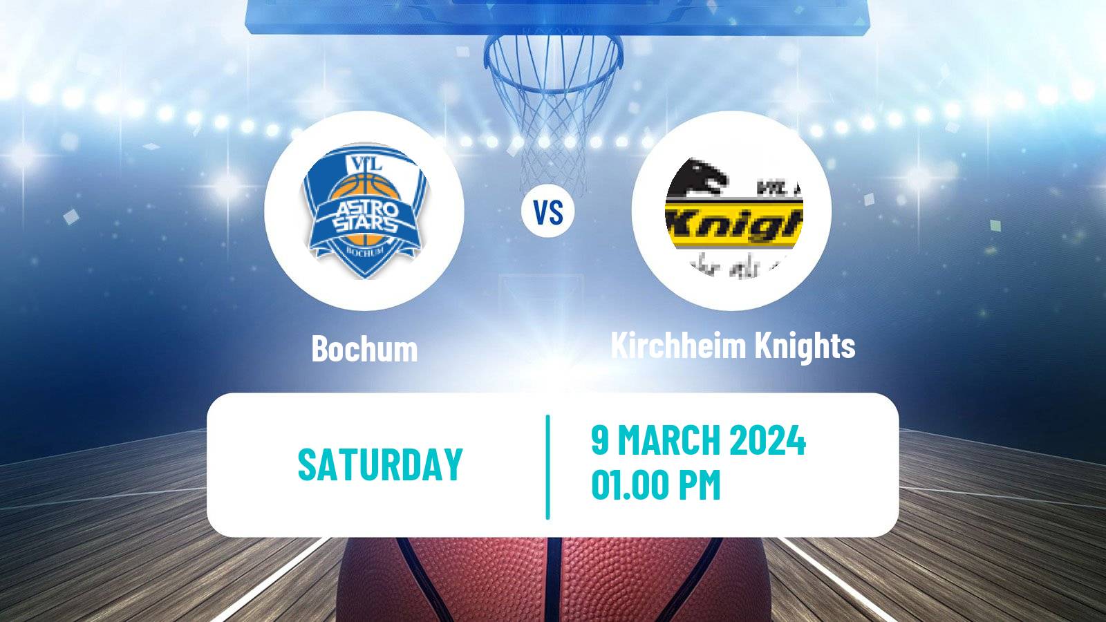 Basketball German Pro A Basketball Bochum - Kirchheim Knights