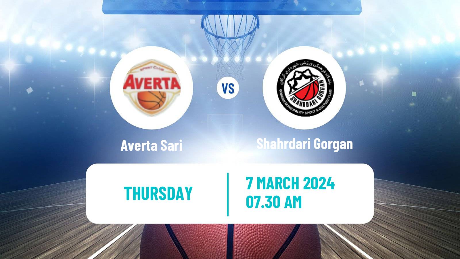 Basketball Iran Super League Basketball Averta Sari - Shahrdari Gorgan