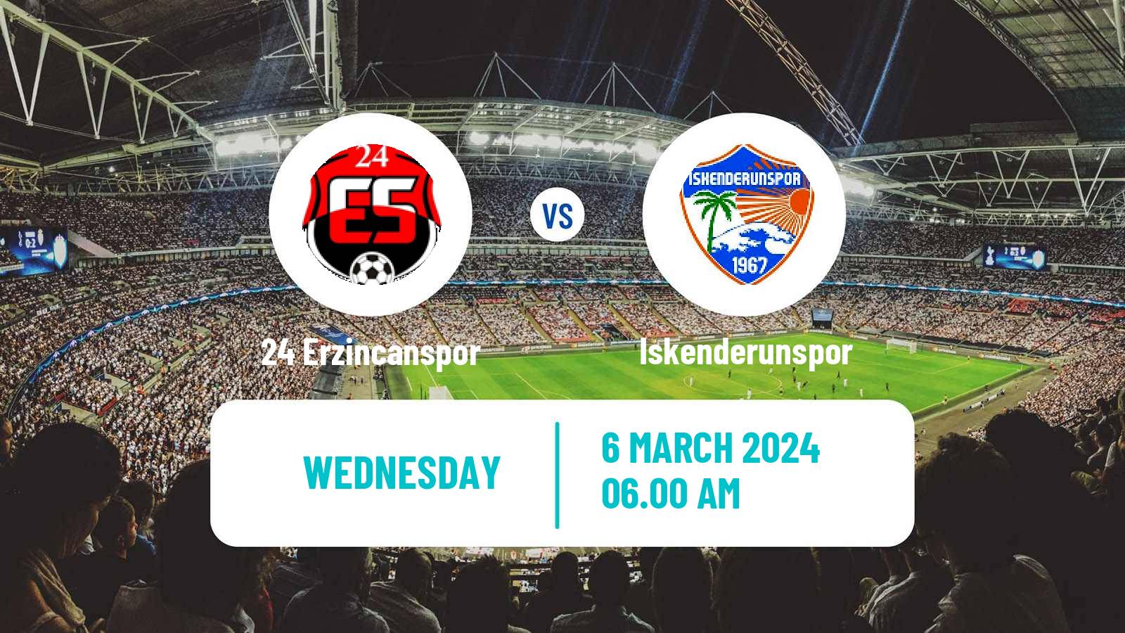 Soccer Turkish Second League Red Group 24 Erzincanspor - Iskenderunspor