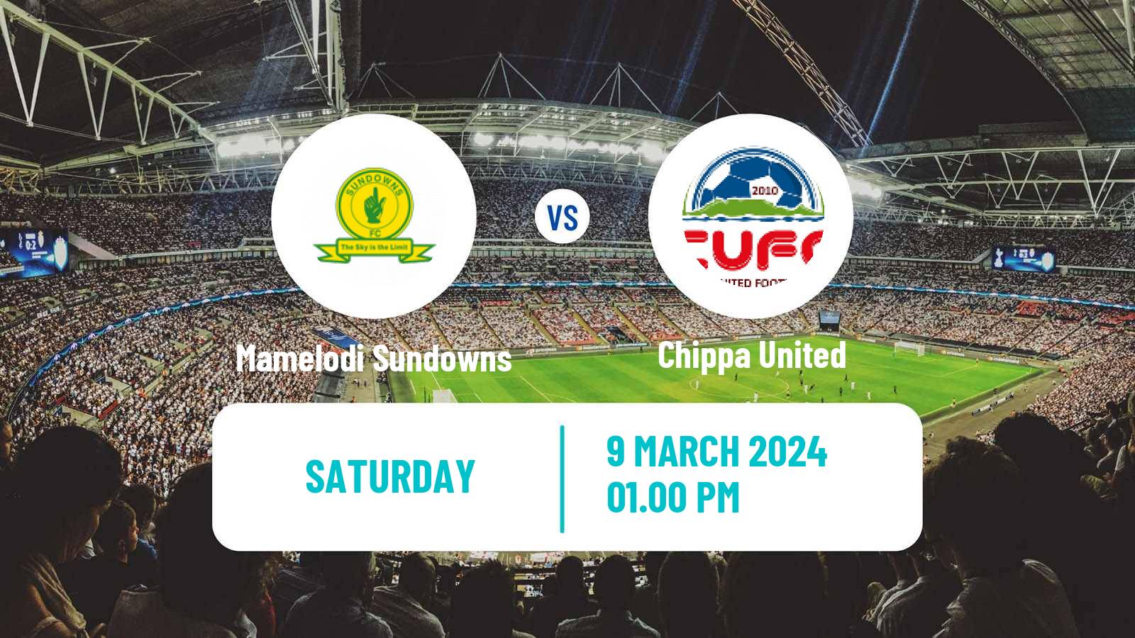 Soccer South African Premier Soccer League Mamelodi Sundowns - Chippa United