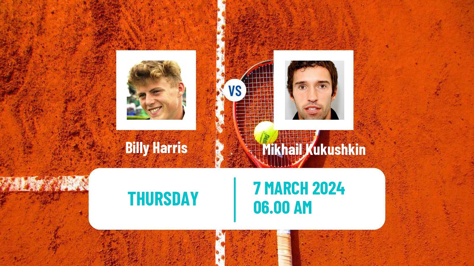 Tennis Lugano Challenger Men Billy Harris - Mikhail Kukushkin