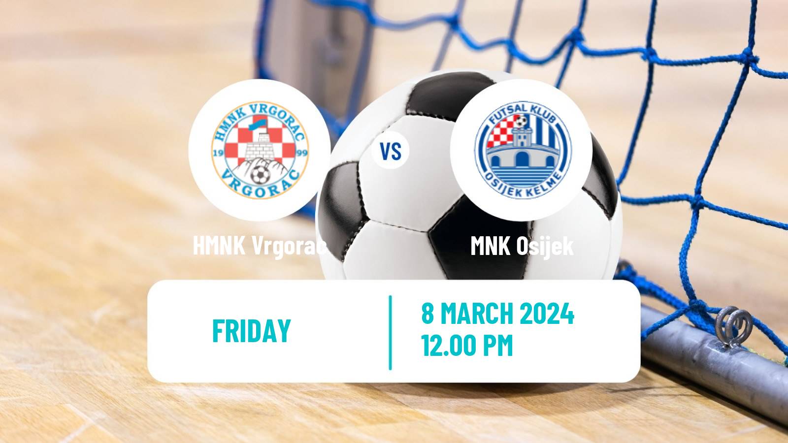 Futsal Croatian 1 HMNL Vrgorac - Osijek