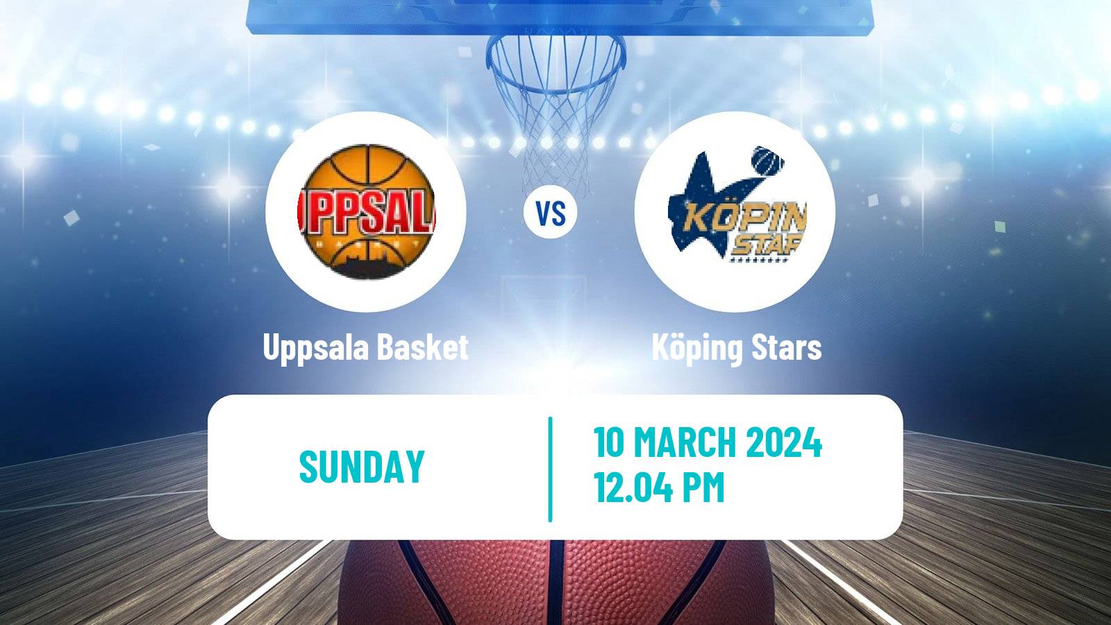 Basketball Swedish Basketligan Uppsala Basket - Köping Stars