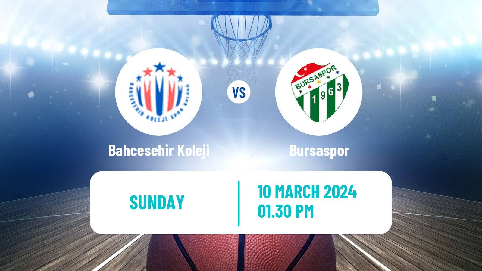 Basketball Turkish Basketball Super Ligi Bahcesehir Koleji - Bursaspor