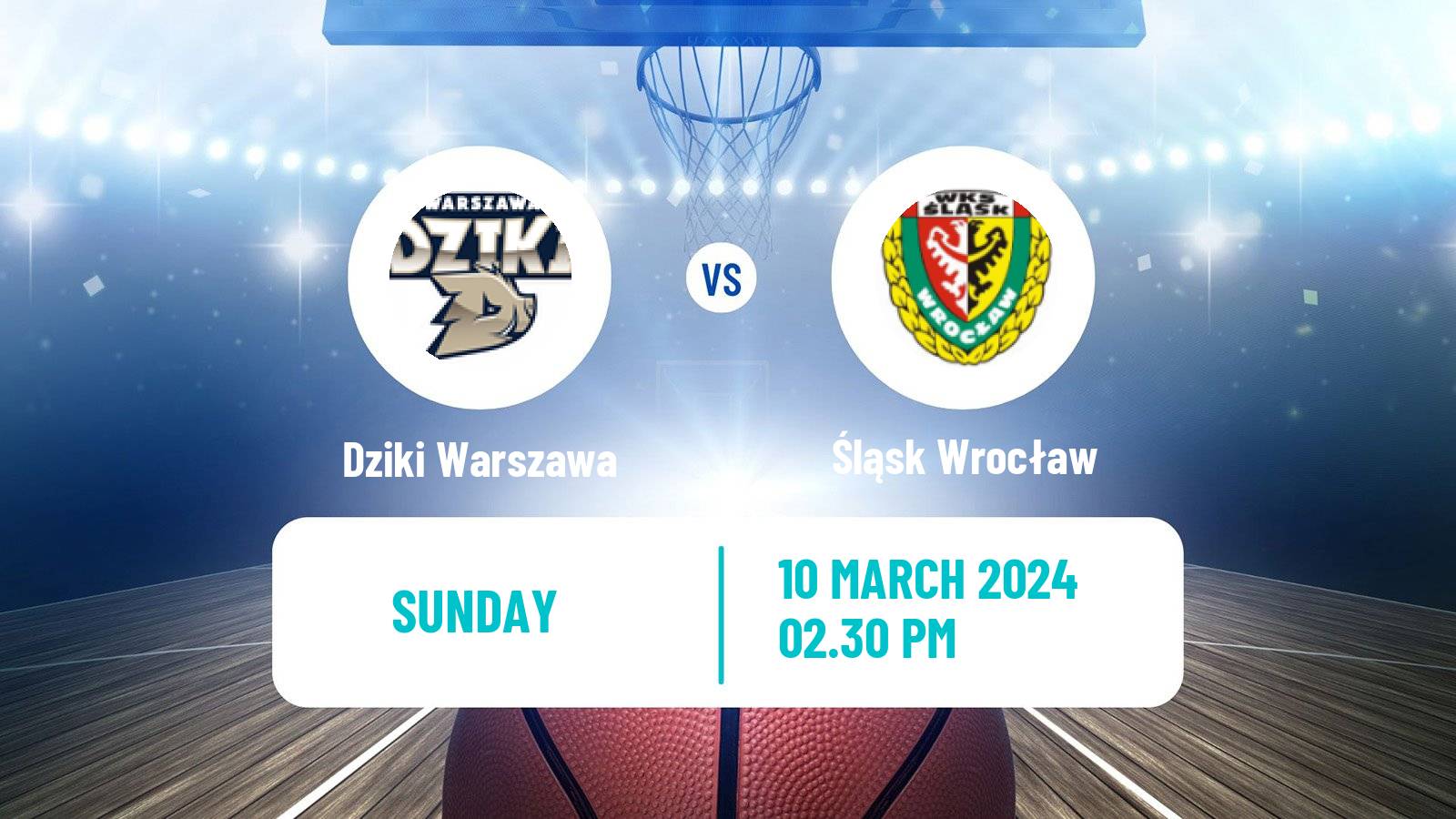 Basketball Polish Basket Liga Dziki Warszawa - Śląsk Wrocław