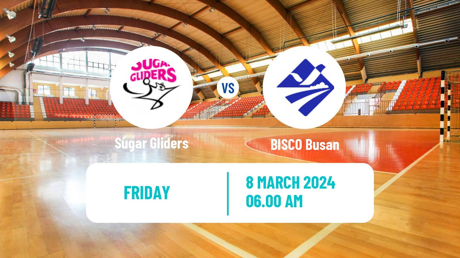 Handball South Korean 1st League Handball Women Sugar Gliders - BISCO Busan
