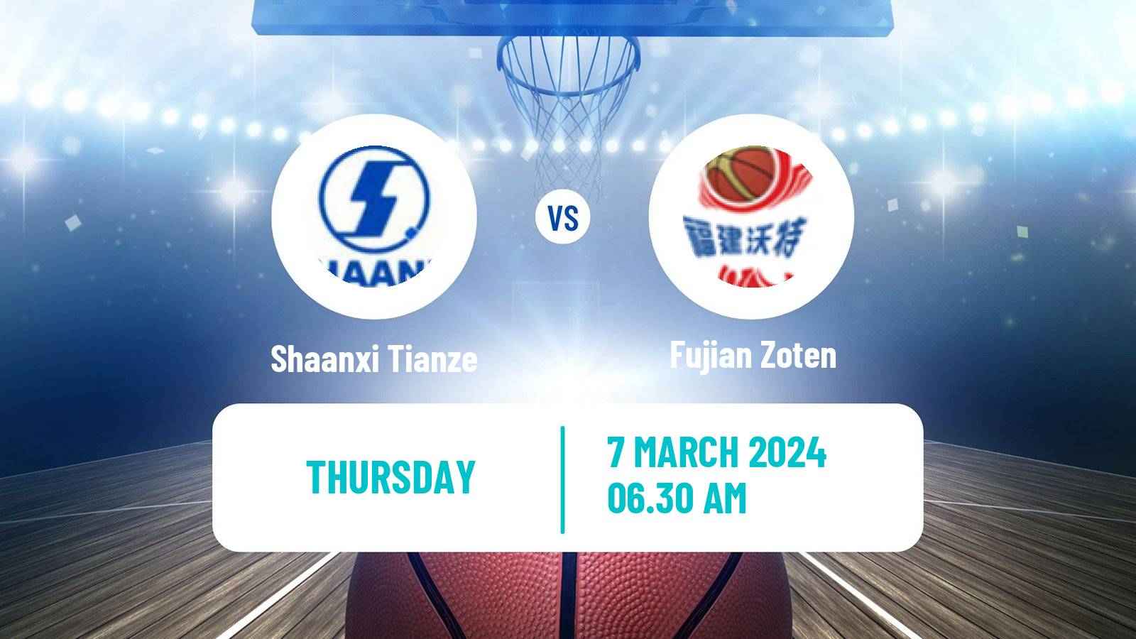 Basketball WCBA Shaanxi Tianze - Fujian Zoten