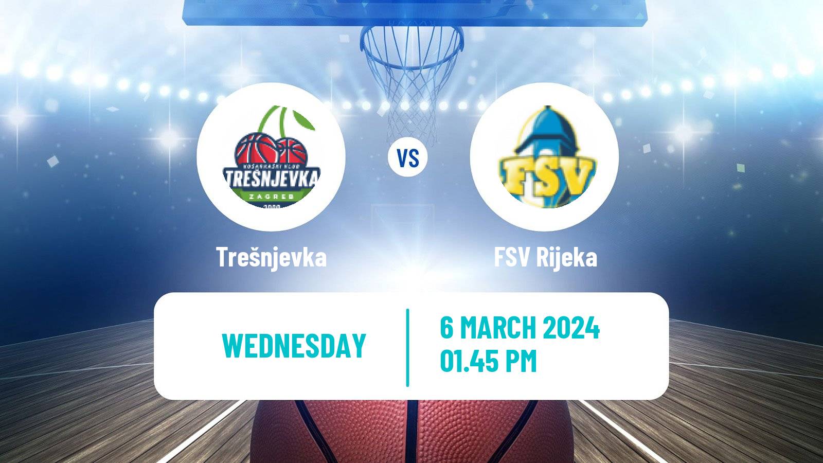 Basketball Croatian Premijer Liga Basketball Women Trešnjevka - FSV Rijeka