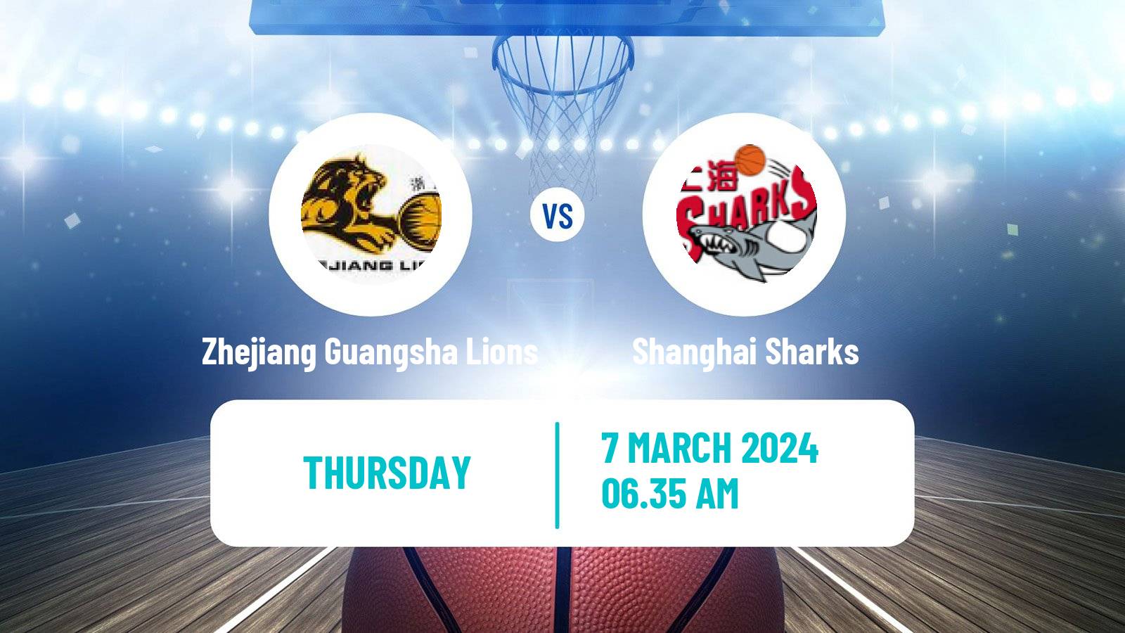 Basketball CBA Zhejiang Guangsha Lions - Shanghai Sharks