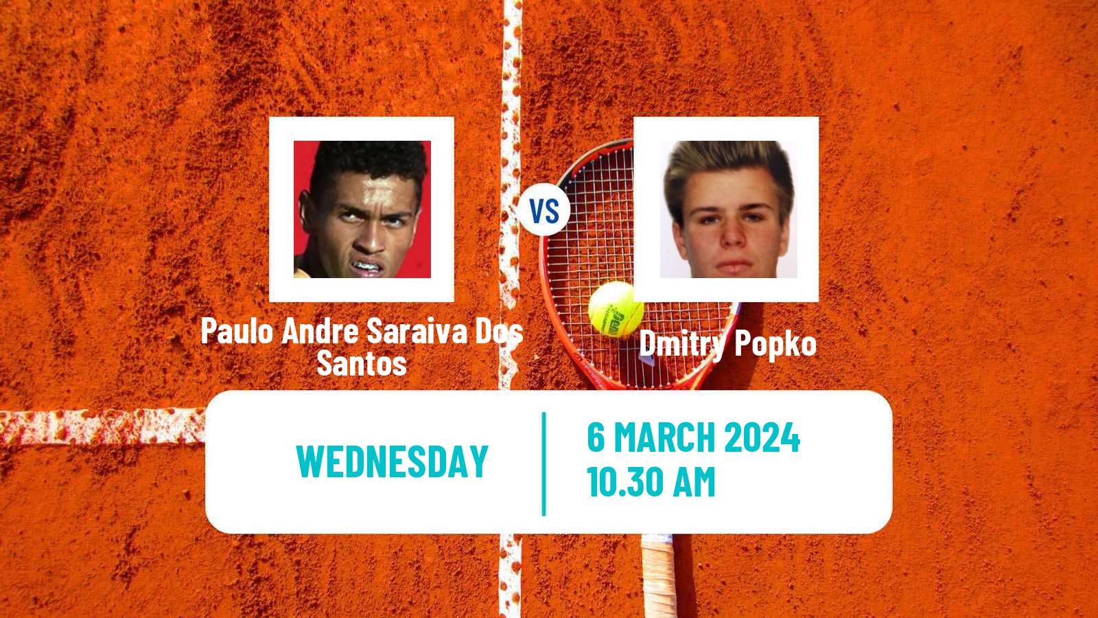 Tennis ITF M25 Recife Men Paulo Andre Saraiva Dos Santos - Dmitry Popko