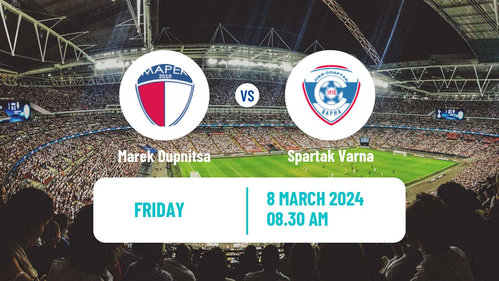 Soccer Bulgarian Vtora Liga Marek Dupnitsa - Spartak Varna