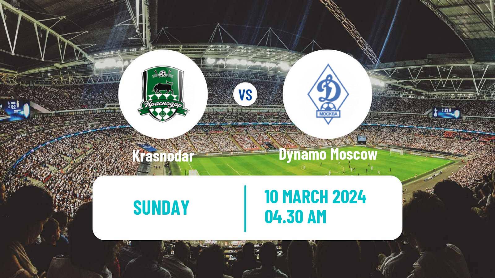 Soccer Russian Supreme Division Women Krasnodar - Dynamo Moscow
