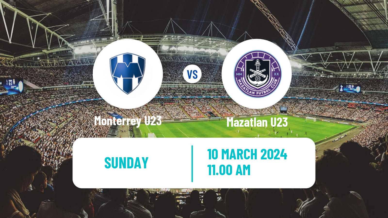 Soccer Mexican Liga MX U23 Monterrey U23 - Mazatlan U23
