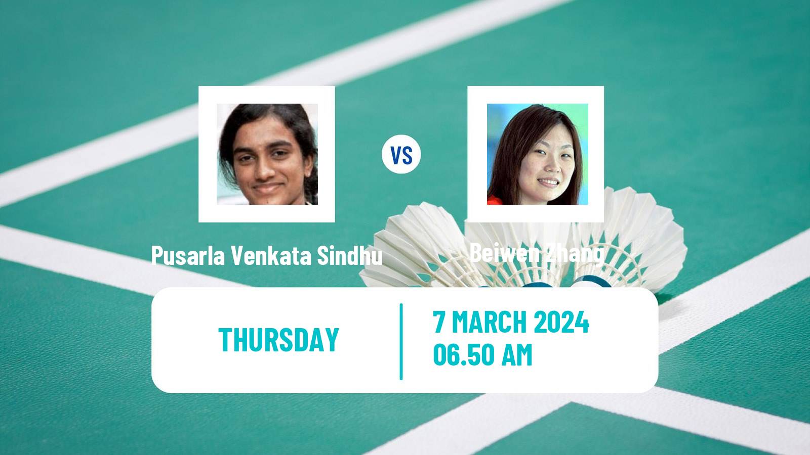 Badminton BWF World Tour French Open Women Pusarla Venkata Sindhu - Beiwen Zhang