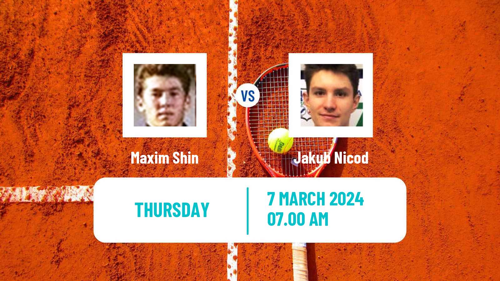 Tennis ITF M15 Monastir 10 Men Maxim Shin - Jakub Nicod