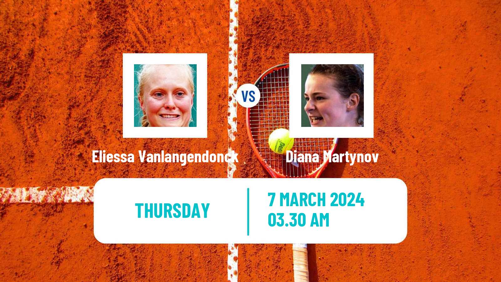 Tennis ITF W15 Monastir 8 Women Eliessa Vanlangendonck - Diana Martynov