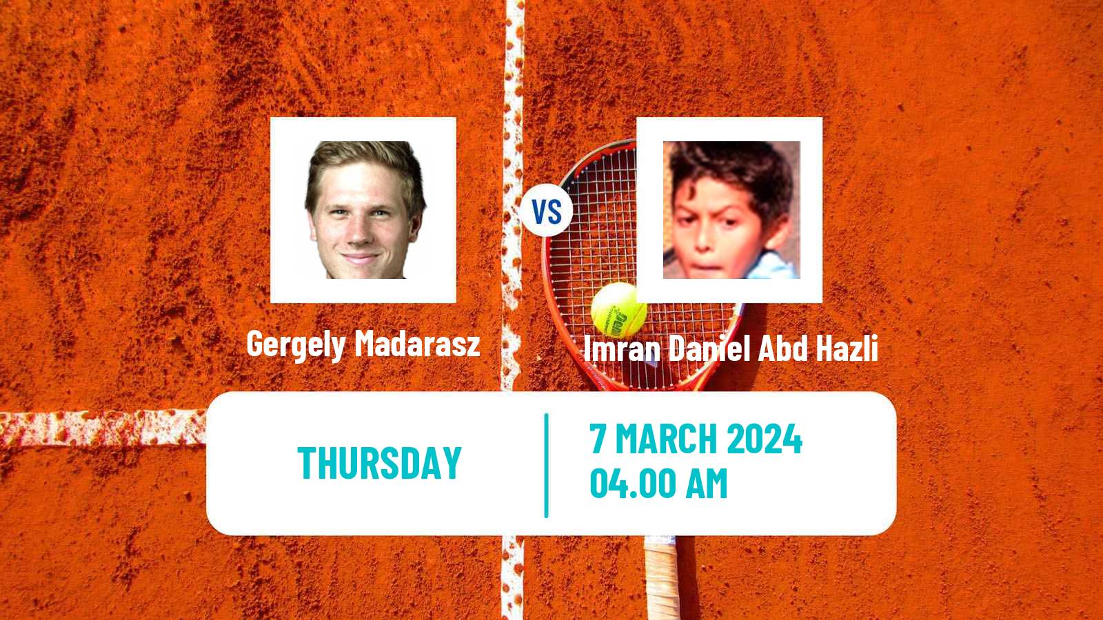 Tennis ITF M15 Kish Island 4 Men Gergely Madarasz - Imran Daniel Abd Hazli