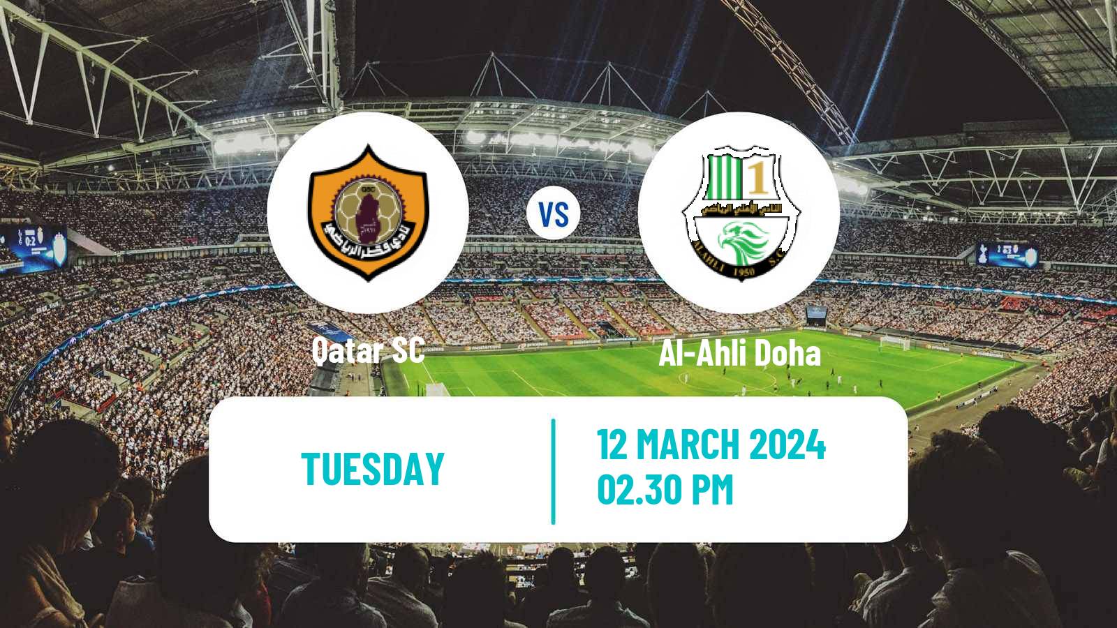 Soccer Qatar QSL Qatar SC - Al-Ahli Doha