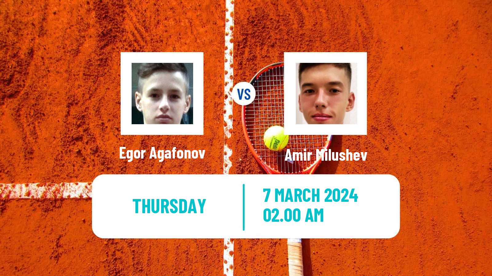 Tennis ITF M15 Aktobe Men Egor Agafonov - Amir Milushev