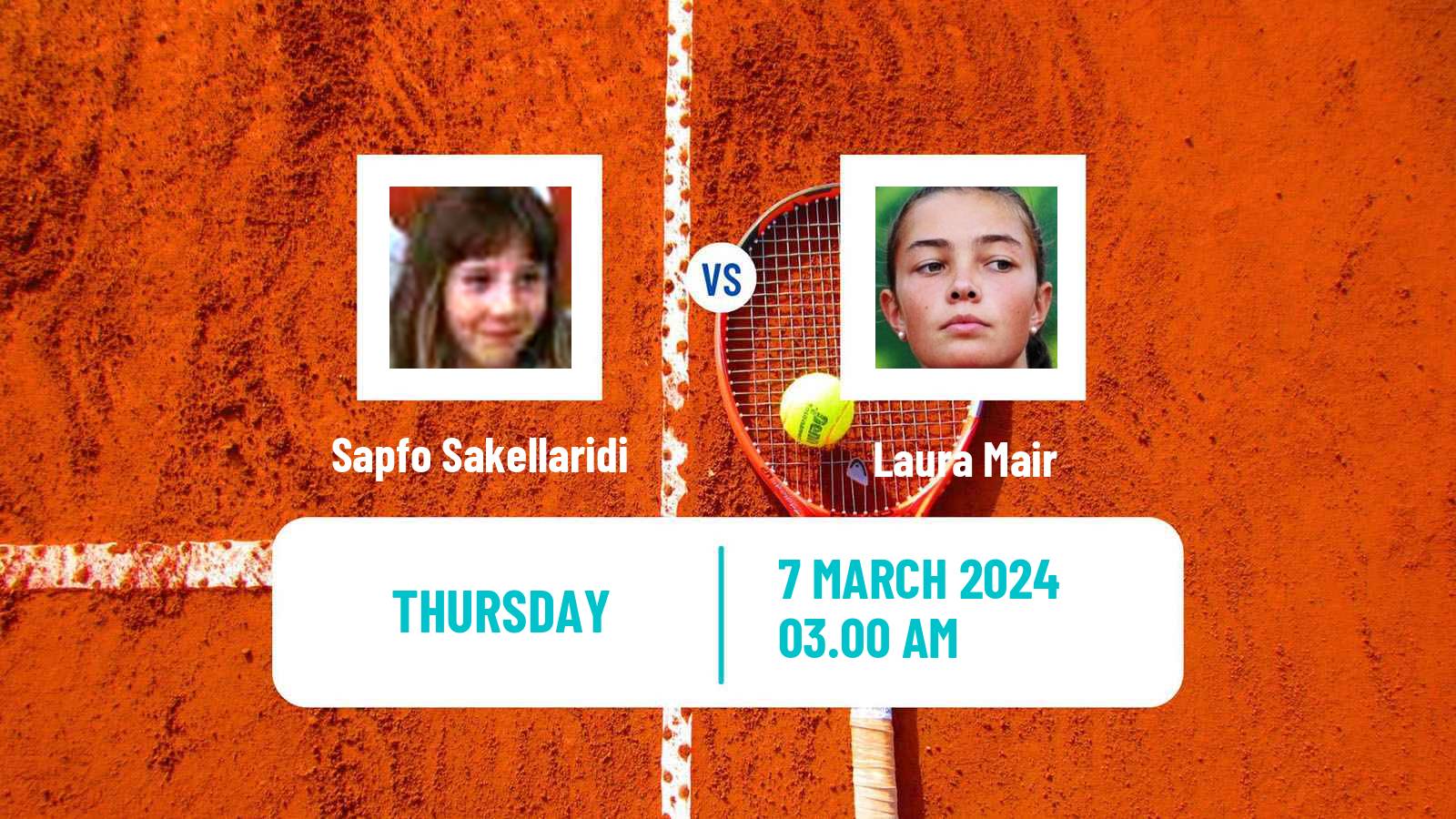 Tennis ITF W15 Heraklion Women Sapfo Sakellaridi - Laura Mair