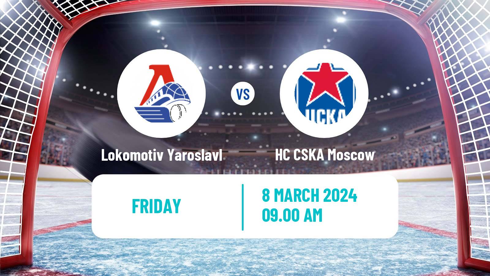 Hockey KHL Lokomotiv Yaroslavl - HC CSKA Moscow