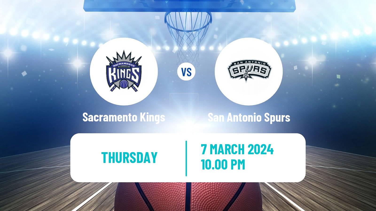 Basketball NBA Sacramento Kings - San Antonio Spurs