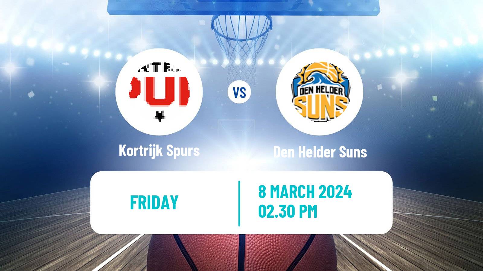Basketball BNXT League Kortrijk Spurs - Den Helder Suns
