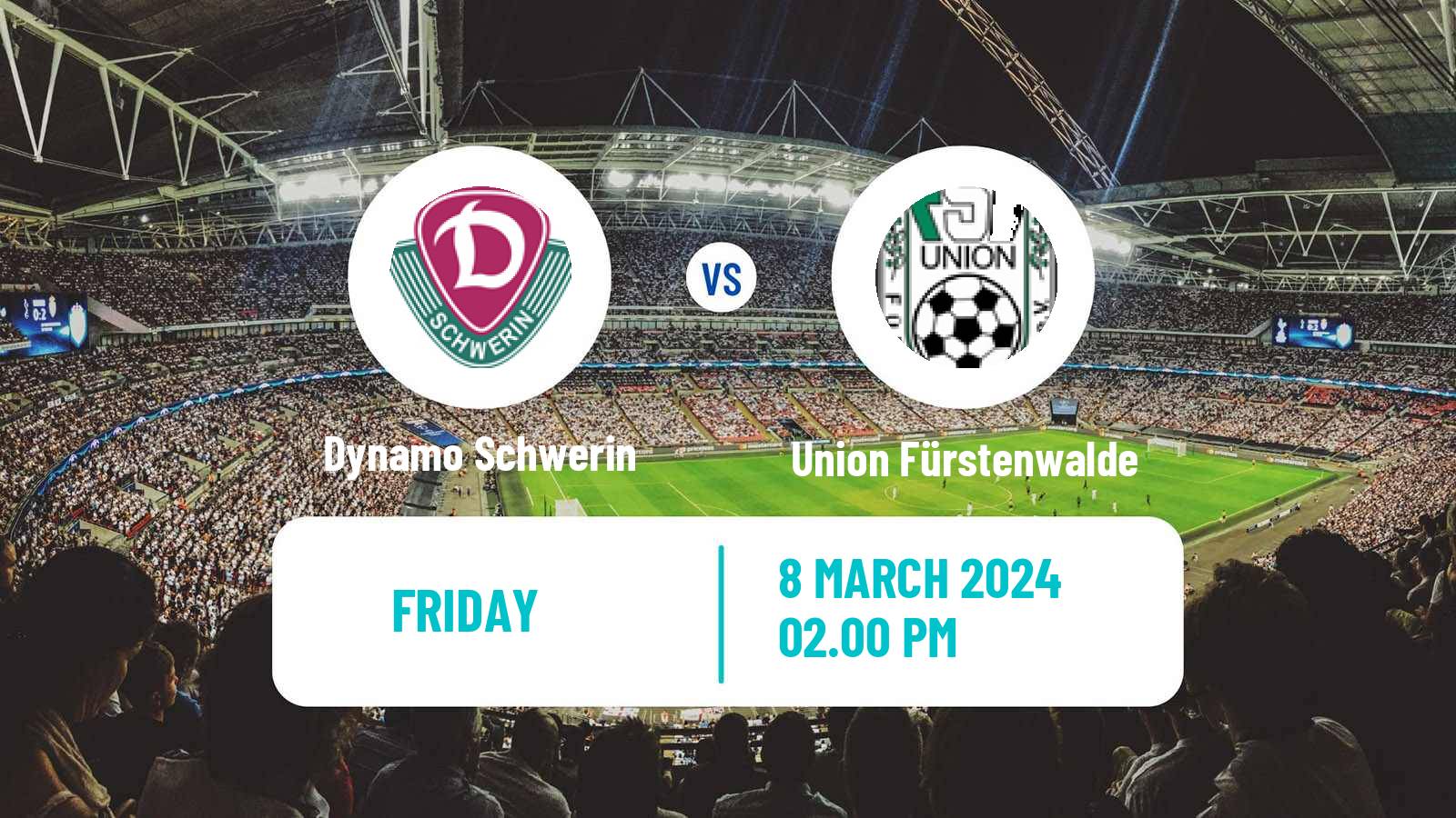 Soccer German Oberliga NOFV-Nord Dynamo Schwerin - Union Fürstenwalde