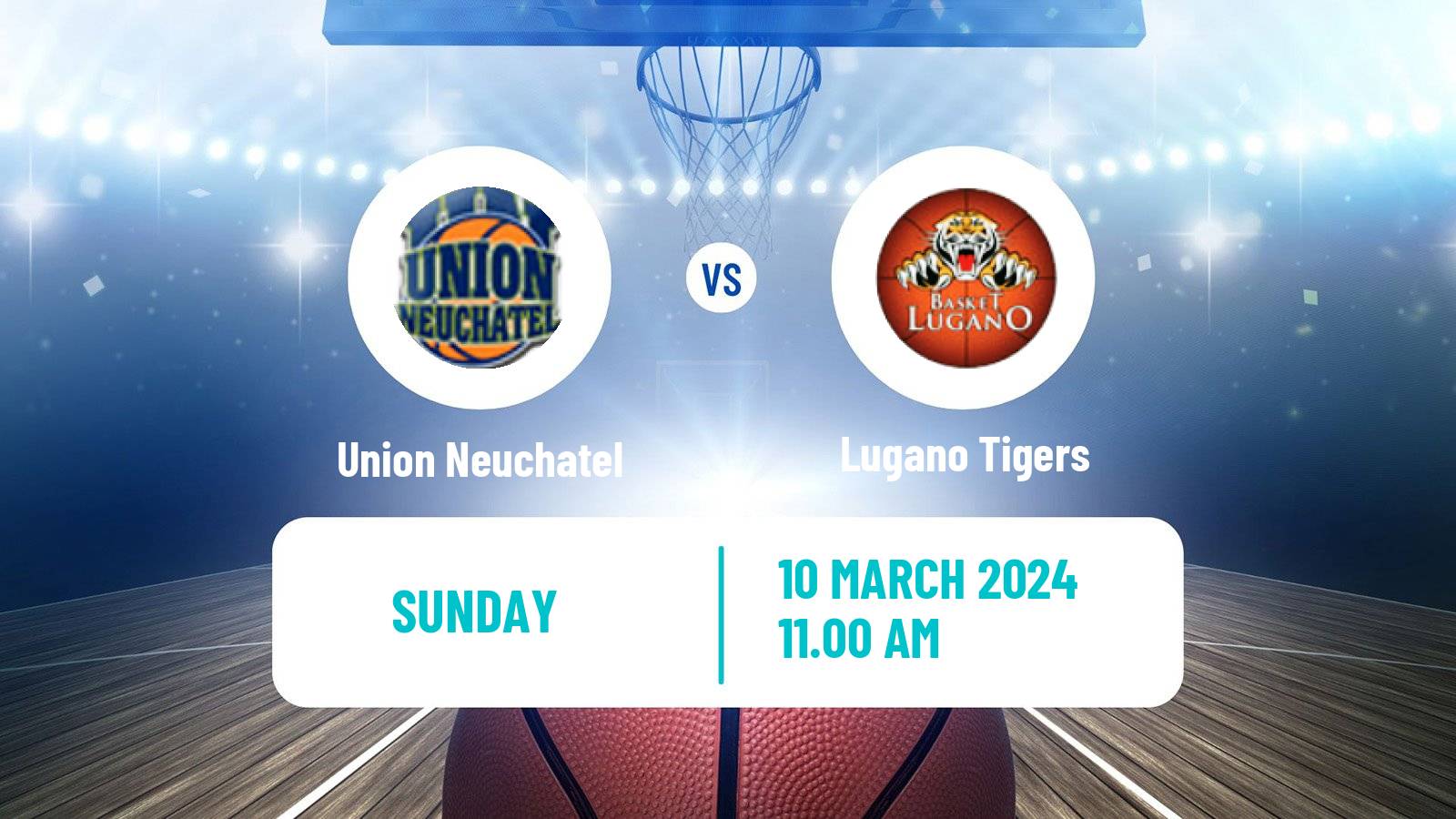 Basketball Swiss SB League Basketball Union Neuchatel - Lugano Tigers