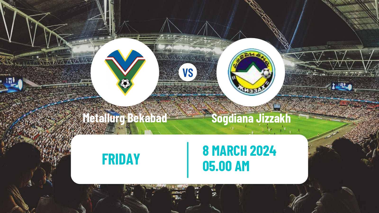 Soccer Uzbek League Metallurg Bekabad - Sogdiana Jizzakh