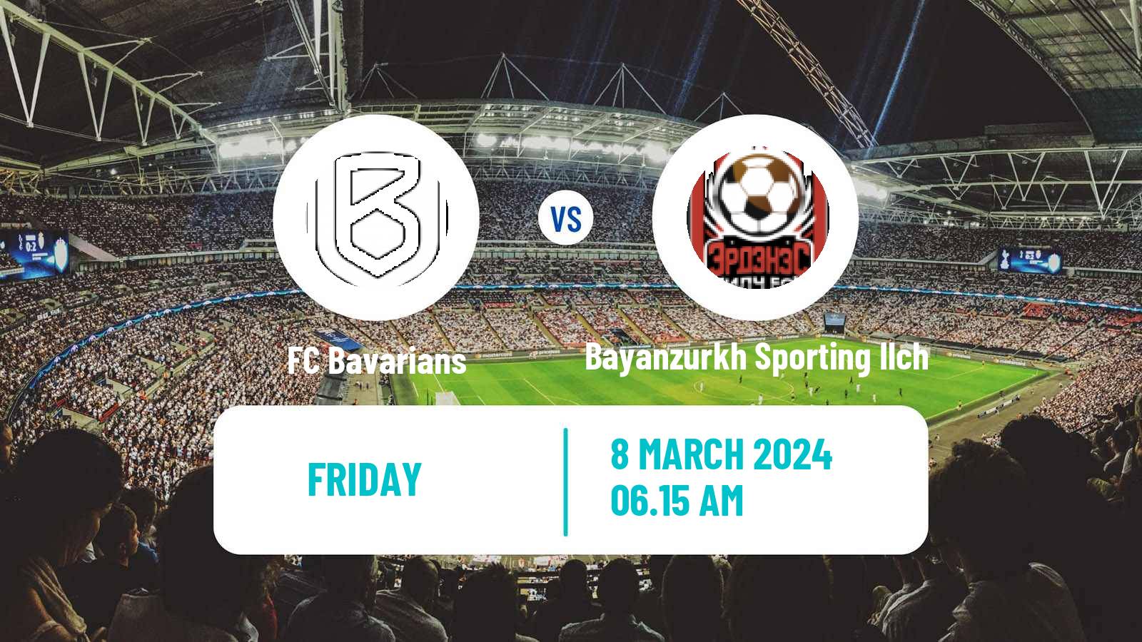 Soccer Mongolian Premier League Bavarians - Bayanzurkh Sporting Ilch