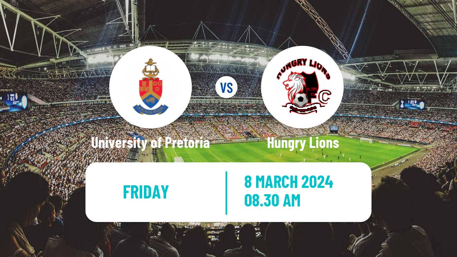 Soccer South African First Division University of Pretoria - Hungry Lions